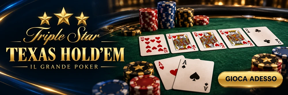 Triple Star Texas Hold’em. Il grande poker. Gioca adesso.