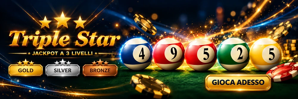 Triple Star Poker. Jackpot a tre livelli: Gold, Silver e Bronze. Gioca adesso.